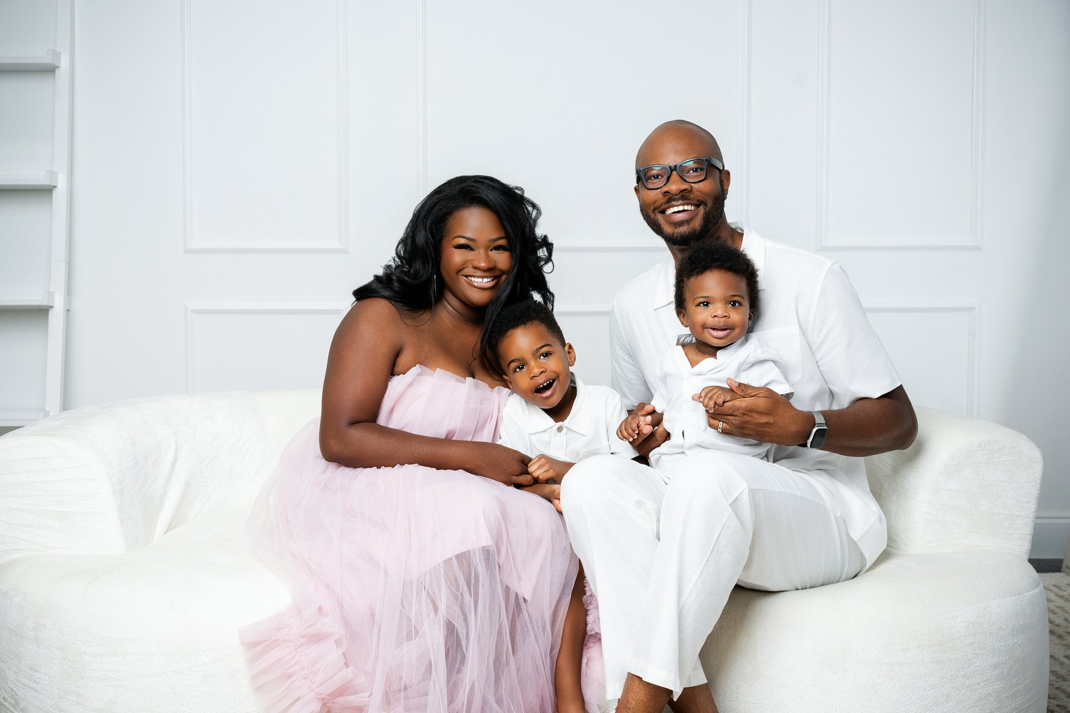 Stephanie with her husband Tiem and their sons Asa and Josiah